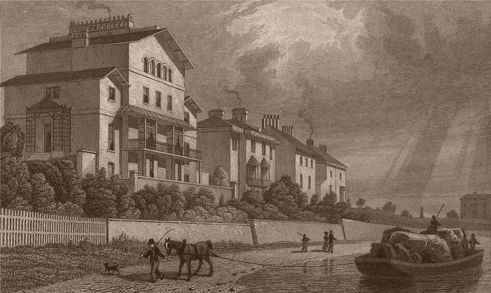 REGENT'S PARK. Park village East I. London. SHEPHERD 1828 old antique print